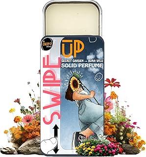 Swipe Up™ Secret Garden | Solid Perfume Balm for Women | Alcohol-Free, Long-Lasting Floral & Green Fragrance