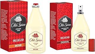 Old Spice Men After Shave Lotion - 150 Ml (Atomizer Original) & After Shave Lotion - 150 Ml (Musk)