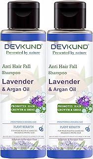 Devkund Presented By Nature Lavender and Argan Shampoo Made With Argan Oil and Lavender, Sulphate And Paraben Free Shampoo, Smooth And Silky Hair, 400ml