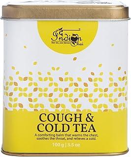 The Indian Chai - Cough & Cold Tea 100g | Herbal Tea with Tulsi, Echinacea, Ginger, Lemon Peel & Honey | Comforting Brew for Throat Soothing & Seasonal Support | Caffeine-Free