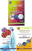 DMLT SECOND YEAR BOOKS BIOCHEMISTRY PATHOLOGY MICROBIOLOGY ( PACK OF 3 BOOKS 2021 EDITION ) DIPLOMA IN MEDICAL LAB TECHNICIAN 2ND YEAR