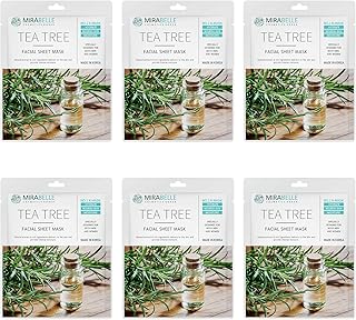 MIRABELLE COSMETICS KOREA Teatree Essential Facial Sheet Mask (Pack of 6)