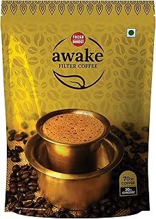 Fresh & Honest Awake Filter Coffee Powder Packet 70:30 Blend, 200G - Pack Of 2 (400 Gram)