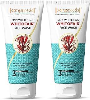 Aaryanveda Skin Brightening Whitofair Facewash, Brightens Up Skin, Regulates Melanin, Adds Radiance to Skin - 60ml (Pack Of 2)