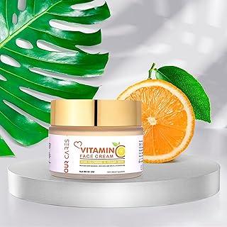 OURCARES Vitamin C Moisturizer Day Cream For Face | Reduces Dark Spots & Skin Dullness | Vitamin C Face Cream For Glowing Skin | For All Skin Types - (50 Gm)
