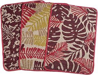 Saral Home Jute Printed Doormat Set of 3- (Multi, 40x60 cm)