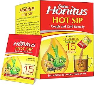 Dabur Honitus Hot Sip: 100% Ayurvedic Kadha | Provides Instant Relief from Cough and Cold (4gm*Pack of 30 Sachets)
