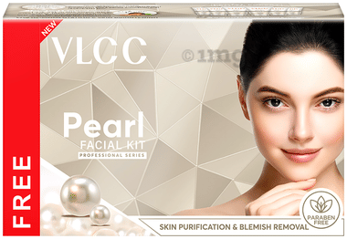 VLCC Natural Sciences Salon Series Pearl Facial Kit Kit with Rose Water Toner Free box of 1 kit