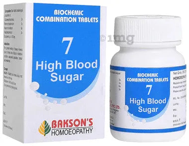 Bakson's Homoeopathy Biocombination 7 Tablet bottle of 250 biocombination tablets