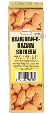 Bestseller Hamdard Roghan Badam Shirin Pure Almond Oil | Eases Constipation & Supports Skin, Hair & Brain Health