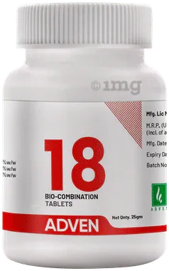 Adven 18 Biocombination Tablet bottle of 25 gm biocombination tablet