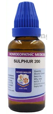 Father Muller Sulphur Drop 200 bottle of 30 ml oral drops