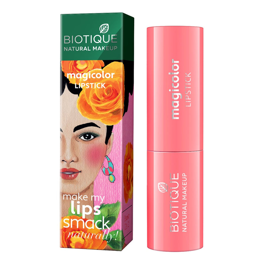 Biotique Natural Makeup Magicolor Lipstick, Cookie Crumble