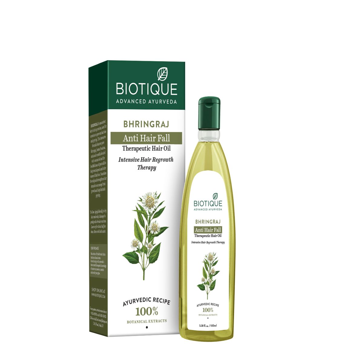 Bhringraj Anti Hair fall therapeutic Hair oil 100ml Pet Flat bottle