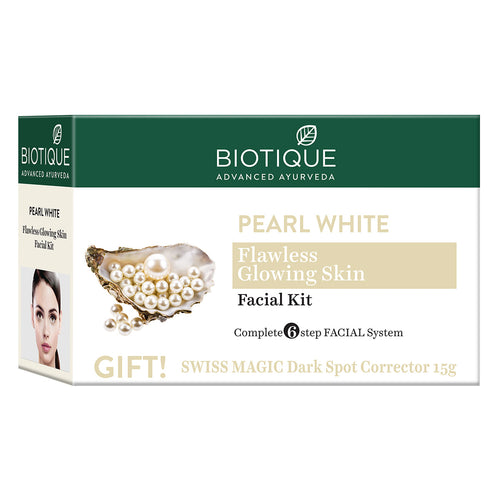 PEARL WHITE Flawless Glowing Skin Facial Kit (5x10g + 15g)