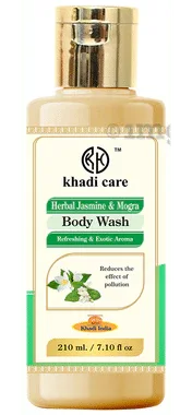 Khadi Care Herbal Jasmine and Mogra Body Wash bottle of 210 ml body wash