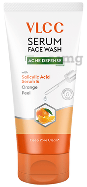 VLCC Acne Defense Orange Peel Serum Face Wash tube of 100 ml face wash