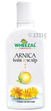 Wheezal Arnica Hair N Scalp Treatment Shampoo bottle of 100 ml liquid
