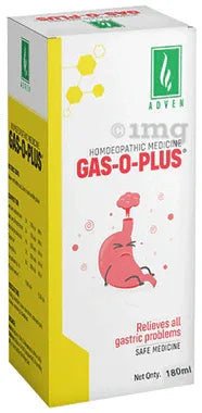 Adven Gas-O-Plus Syrup bottle of 180 ml syrup