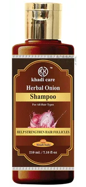 Khadi Care Herbal Onion Shampoo bottle of 210 ml shampoo