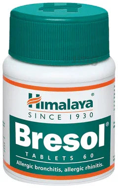 Himalaya Bresol Tablet for Respiratory Health | Manages Allergic Rhinitis & Bronchitis bottle of 60 tablets