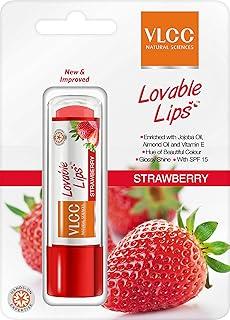 VLCC Lovable Lip Balm Strawberry With SPF 15, 4.5gm