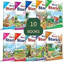 InIkao Story Books for kids in English | 101 Illustrated Moral Tales | Pack of 10 Bedtime Stories Book Collection for Children Age 4+