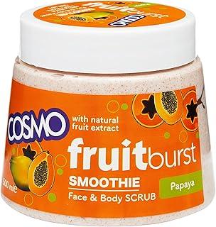 Cosmo Papaya Scrub 500ml (Series) - Face & Body Exfoliant