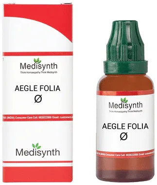 Medisynth Aegle Folia Mother Tincture Q bottle of 30 ml mother tincture