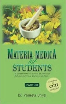 Materia Medica For Students – Part III