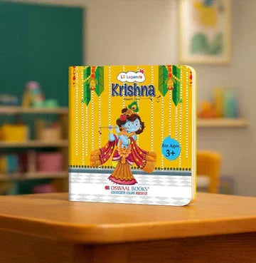Oswaal Mythological stories- Illustrated Board Book Krishna, An Enchanting story from Indian Mythology for Kids, Age 3+