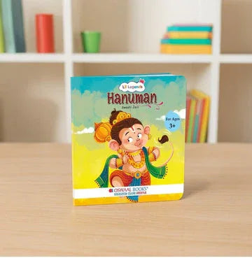 Oswaal Mythological stories- Illustrated Board Book Hanuman, An Enchanting story from Indian Mythology for Kids, Age 3+