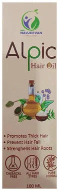 Amrit Navjeevan Alpic Hair Oil (100ml Each) box of 1 bottle