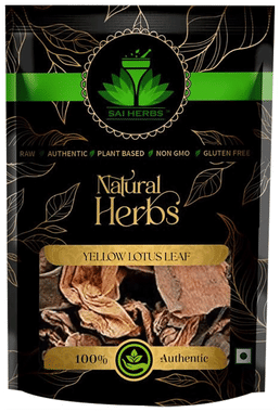 Sai Herbs Yellow Lotus Leaf packet of 100 gm leaves