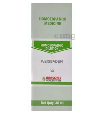 Bakson's Homoeopathy Weisbaden Dilution 30 bottle of 30 ml dilution