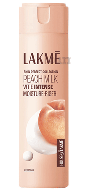 Lakme Peach Milk Intense Moisturiser | For All Skin Types bottle of 120 ml moisturiser