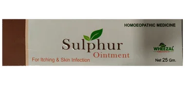 Wheezal Sulphur Ointment tube of 25 gm ointment