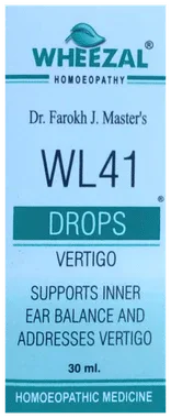 Wheezal WL41 Vertigo Drop bottle of 30 ml drop