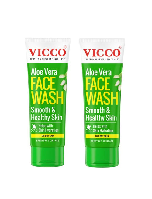 Vicco Aloe vera Facewash (Pack of 2) 200gm