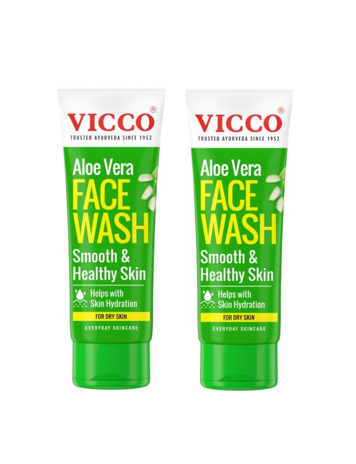 Vicco Aloe vera Facewash (Pack of 2) 200gm