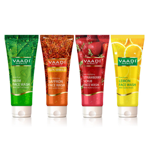 Assorted Pack of 4 Herbal Face Wash (240 ml)