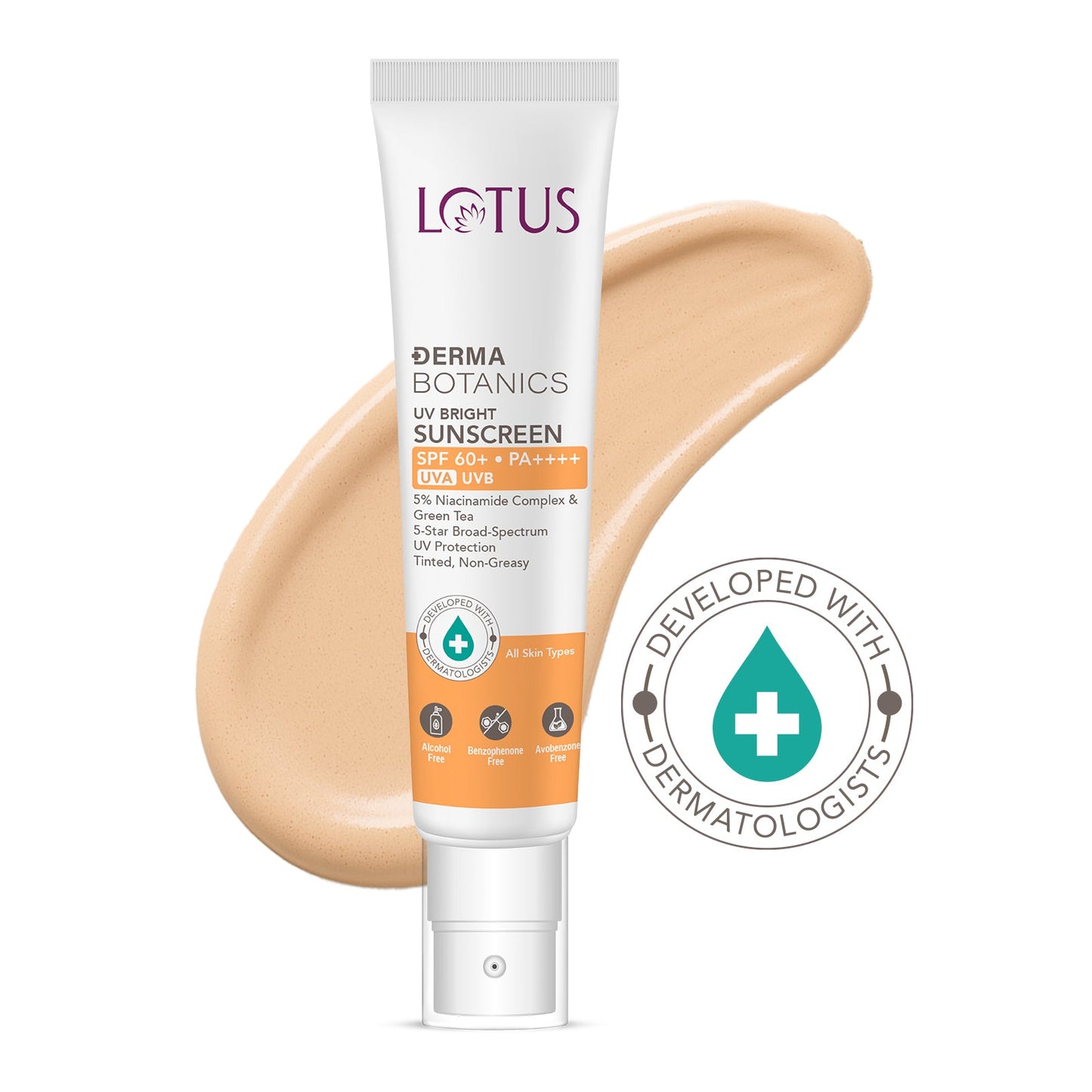 DermaBotanics UV bright sunscreen SPF 60+