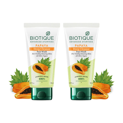 Papaya Deep Cleanse Face Wash - Pack of 2 (150ml)