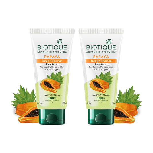 Papaya Deep Cleanse Face Wash - Pack of 2 (150ml)