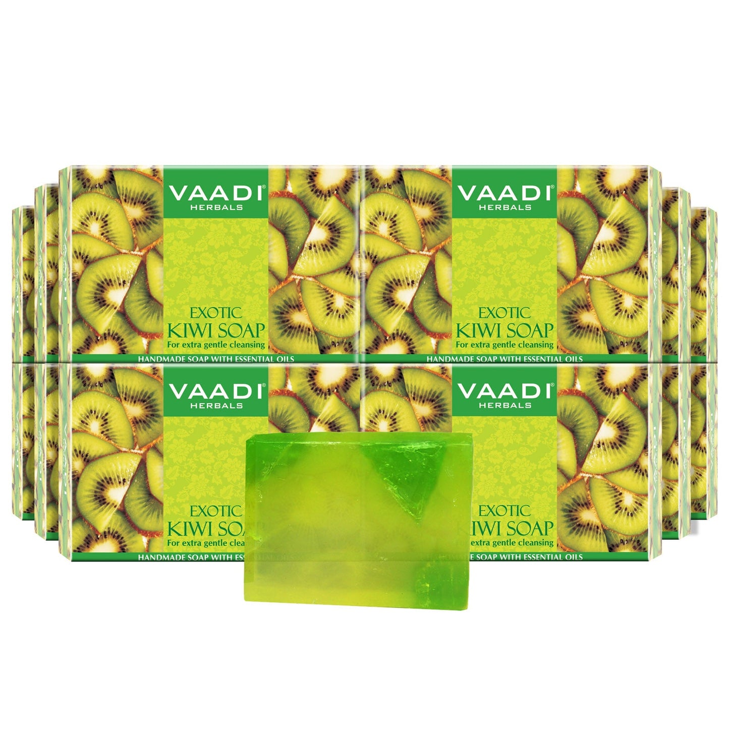 Pack of 12 Exotic Kiwi Soap With Green Apple Extract (75 gms x 12)