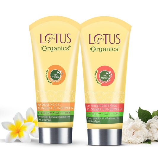 Organics+ Mineral Sunscreen: SPF 50 + SPF 30