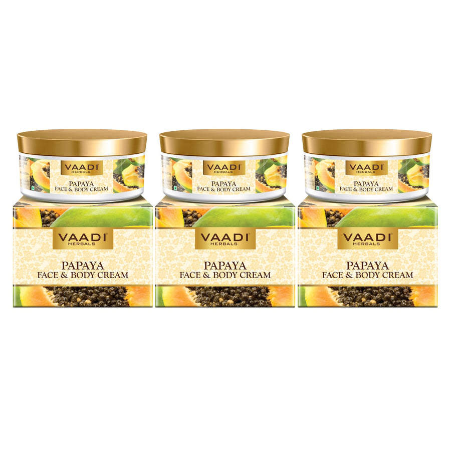 Pack of  3 Papaya Face & Body Cream (150 gms x 3)