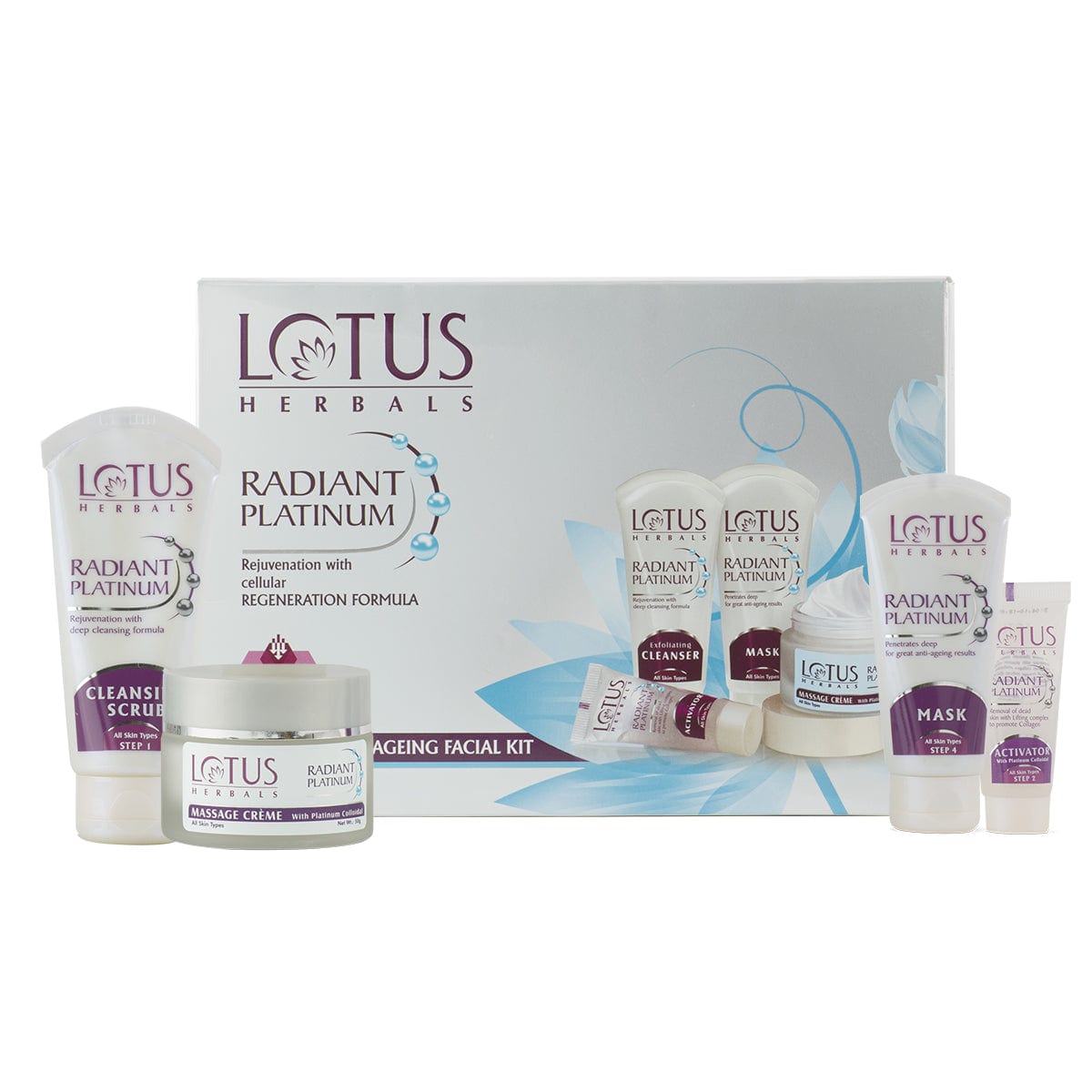 Radiant Platinum Cellular Anti-Ageing Salon Grade Facial Kit