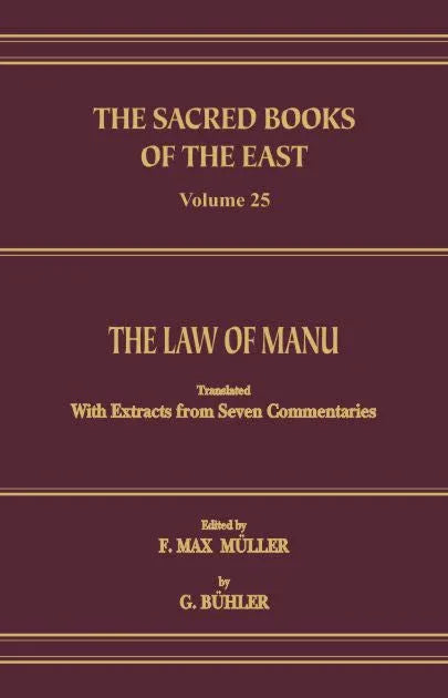 The Laws of Manu (SBE Vol. 25)