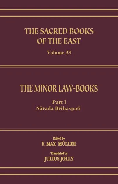 The Minor Law Books Part 1 (SBE Vol. 33)